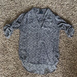 🎃Chic Black and White Women's Blouse